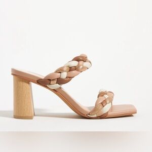 Dolce Vita Paily Natural Multi Color Stella Heeled Sandals